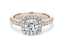 Jianna - Cushion - Labgrown Diamond Halo Engagement Ring