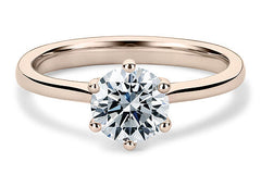 Alessia - Round - Natural Diamond Solitaire Engagement Ring