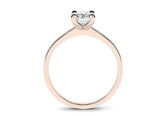 Lucia - Radiant - Natural Diamond Solitaire Engagement Ring