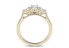 Rosina - Oval - Labgrown Diamond Trilogy Engagement Ring