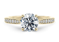 Angelina - Round - Labgrown Diamond, Diamond Band Engagement Ring