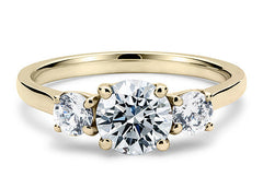 Angela - Round - Labgrown Diamond Trilogy Engagement Ring
