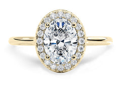 Daniella - Oval - Natural - Diamond Halo Engagement Ring