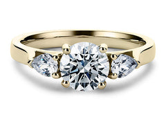 Rosina - Round - Labgrown Diamond Trilogy Engagement Ring