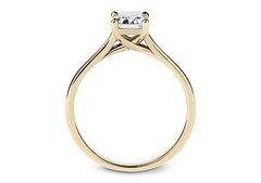 Bianca - Emerald - Labgrown Diamond Solitaire Engagement Ring