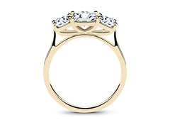 Angela - Princess - Labgrown Diamond Trilogy Engagement Ring