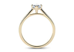 Mia - Marquise - Natural Diamond, Diamond Band Engagement Ring