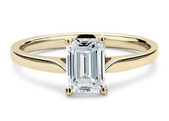 Isabella - Emerald - Natural Diamond Solitaire Engagement Ring