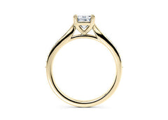 Angelina - Emerald - Labgrown Diamond, Diamond Band Engagement Ring