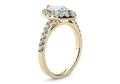 Jianna - Marquise - Labgrown Diamond Halo Engagement Ring