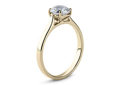 Isabella - Round - Natural Diamond Solitaire Engagement Ring