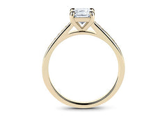 Mia - Cushion - Labgrown Diamond, Diamond Band Engagement Ring