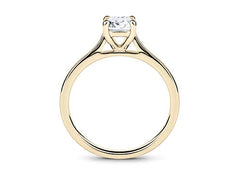 Isabella - Emerald - Labgrown Diamond Solitaire Engagement Ring