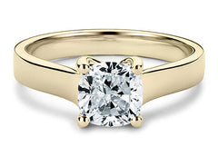 Bianca - Cushion - Natural Diamond Solitaire Engagement Ring
