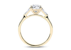Maria - Round - Labgrown Diamond Trilogy Engagement Ring