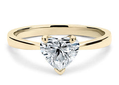 Lucia - Heart - Natural Diamond Solitaire Engagement Ring