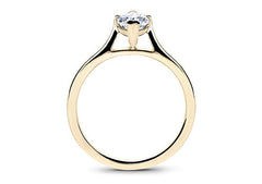 Isabella - Marquise - Natural Diamond Solitaire Engagement Ring