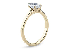 Isabella - Pear - Natural Diamond Solitaire Engagement Ring