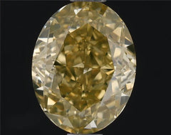 0.92ct Oval Natural Diamond (Colour Fancy Brownish Yellow, Clarity VS2, GIA Certified)