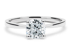 Lucia - Cushion - Natural Diamond Solitaire Engagement Ring