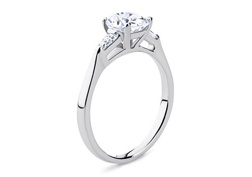 Maria - Cushion - Labgrown Diamond Trilogy Engagement Ring