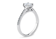Mia - Asscher - Labgrown Diamond, Diamond Band Engagement Ring