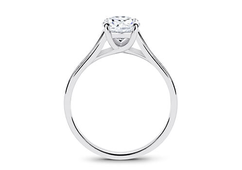 Bianca - Round - Natural Diamond Solitaire Engagement Ring