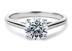 Rosanna - Round - Natural Diamond Solitaire Engagement Ring