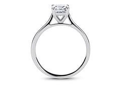 Isabella - Cushion - Natural Diamond Solitaire Engagement Ring