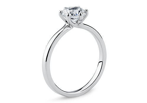 Alessia - Round - Natural Diamond Solitaire Engagement Ring