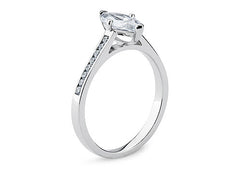 Mia - Marquise - Labgrown Diamond, Diamond Band Engagement Ring