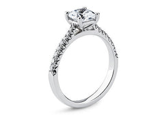 Bella - Cushion - Labgrown Diamond, Diamond Band Engagement Ring