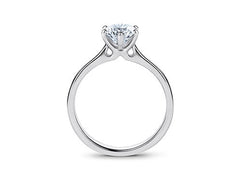 Elisa - Round - Natural Diamond Solitaire Engagement Ring