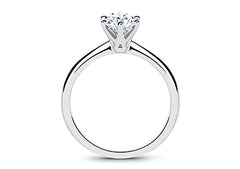 Emilia - Round - Natural Diamond Solitaire Engagement Ring