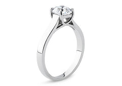 Bianca - Asscher - Natural Diamond Solitaire Engagement Ring