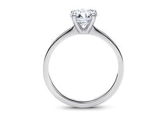 Lucia - Round - Natural Diamond Solitaire Engagement Ring