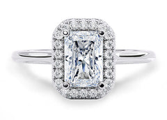 Daniella - Radiant - Labgrown Diamond Halo Engagement Ring