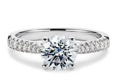 Bella - Round - Labgrown Diamond, Diamond Band Engagement Ring
