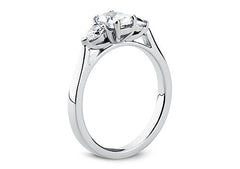 Rosina - Oval - Labgrown Diamond Trilogy Engagement Ring