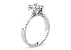 Bianca - Princess - Natural Diamond Solitaire Engagement Ring