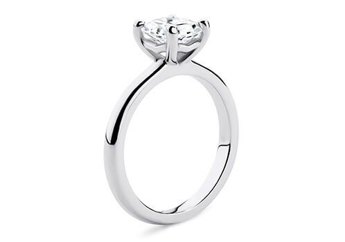 Gabriella - Round - Natural Diamond Solitaire Engagement Ring