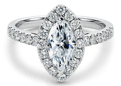 Jianna - Marquise - Labgrown Diamond Halo Engagement Ring