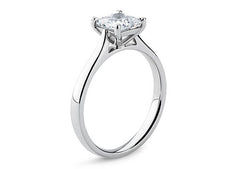 Isabella - Princess - Natural Diamond Solitaire Engagement Ring