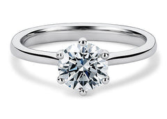Alessia - Round - Natural Diamond Solitaire Engagement Ring