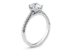 Bella - Oval - Labgrown Diamond, Diamond Band Engagement Ring