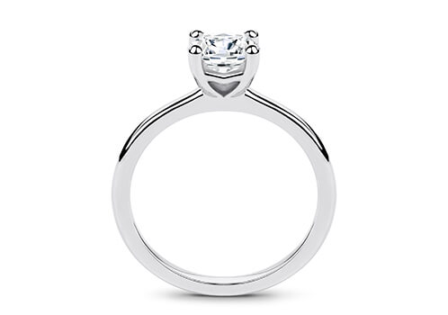 Gabriella - Round - Natural Diamond Solitaire Engagement Ring