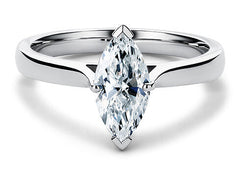 Isabella - Marquise - Natural Diamond Solitaire Engagement Ring