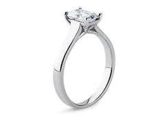 Bianca - Emerald - Labgrown Diamond Solitaire Engagement Ring