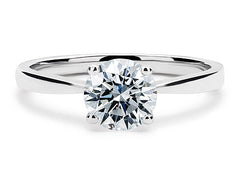 Lucia - Round - Natural Diamond Solitaire Engagement Ring