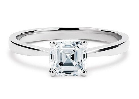 Lucia - Asscher - Labgrown Diamond Solitaire Engagement Ring